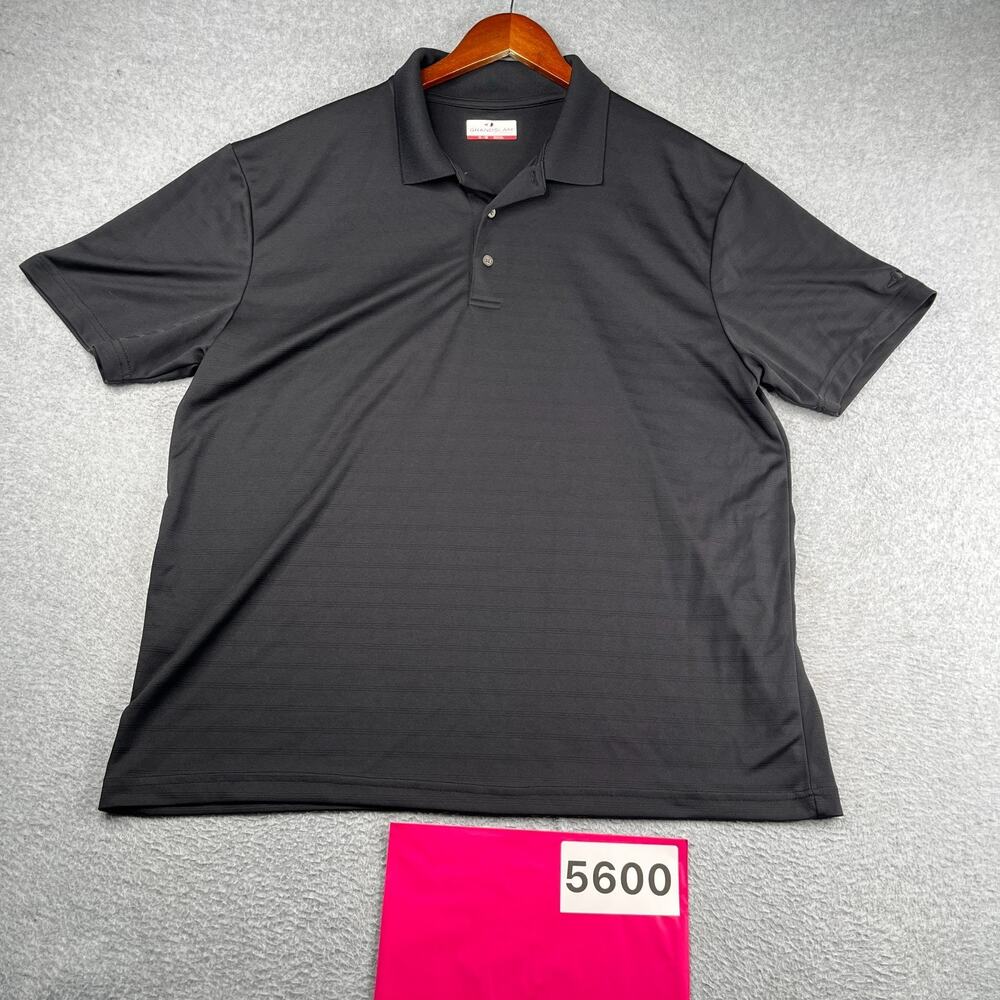 Grand Slam Performance Polo Shirt XL Black Casual Stretch Mens